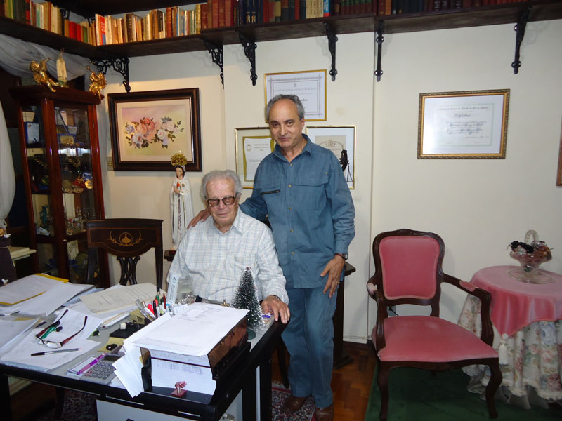  Ministro Rocha Lagôa em visita ao escritório de advocacia de Dr. Fernando Costa, em 2012. 