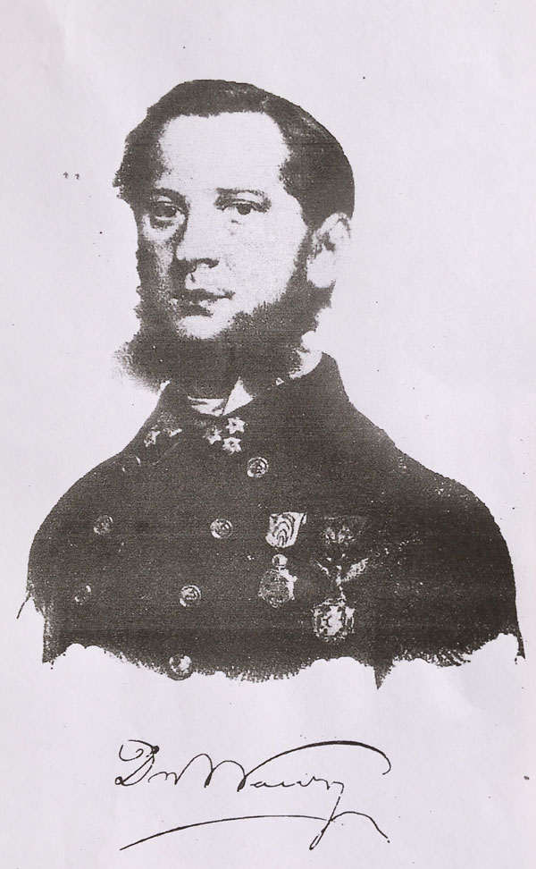 Capitão Dr.  Heinrich Wawra,  gravura anónima, (C.D.)