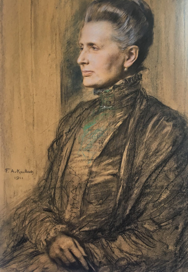 Princesa Teresa da Baviera   Pintura de Auguist von Kaulbach (1850-1920) (Propriedade privada)